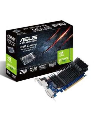 Asus | GF GT730-SL-2GD5-BRK | NVIDIA | 2 GB | GeForce GT 730 | GDDR5 | Cooling type Passive | DVI-D ports quantity 1 | HDMI por