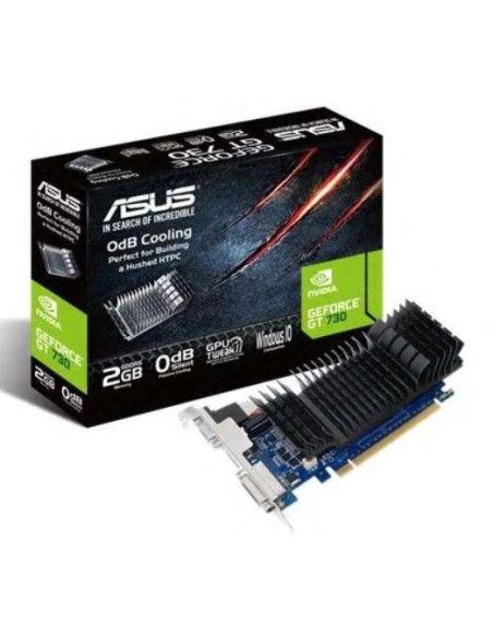 Asus | GF GT730-SL-2GD5-BRK | NVIDIA | 2 GB | GeForce GT 730 | GDDR5 | Cooling type Passive | DVI-D ports quantity 1 | HDMI por 