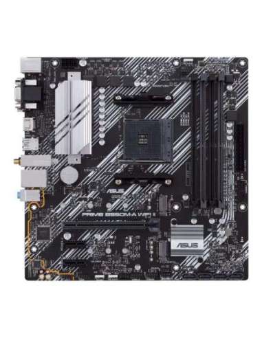 Asus | PRIME B550M-A WIFI II | Processor family AMD | Processor socket AM4 | DDR4 DIMM | Memory slots 4 | Supported hard disk d