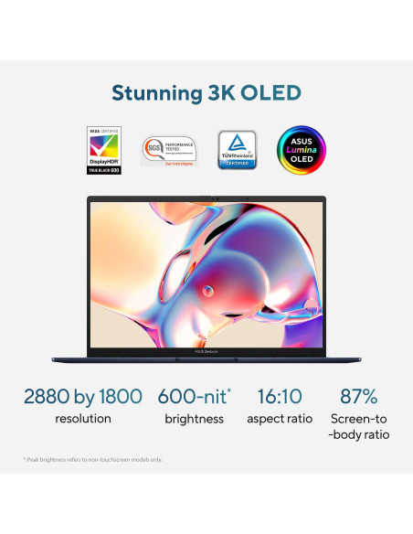 ASUS Zenbook 14 OLED, UX3405MA-PP069W, Intel Core Ultra 7, 16GB DDR5, 1TB, Win11 - Asusshop.lt