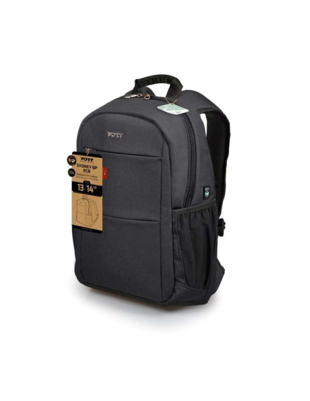 PORT DESIGNS | ECO SYDNEY | Fits up to size 13/14 " | Backpack | Black | Shoulder strap