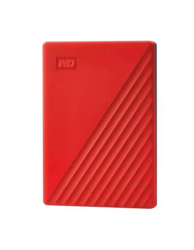 External HDD, WESTERN DIGITAL, My Passport, 2TB, USB 2.0, USB 3.0, USB 3.2, Colour Red, WDBYVG0020BRD-WESN