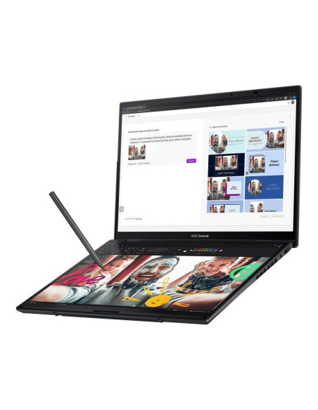 Notebook, ASUS, ZenBook Series, DUO, UX8406MA-PZ103W, CPU Core Ultra, u9-185H, 2300 MHz, 14", Touchscreen, 2880x1800, RAM 32GB,