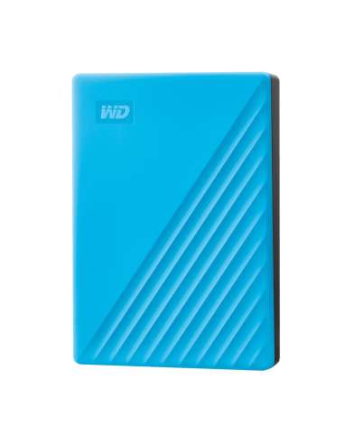 External HDD, WESTERN DIGITAL, My Passport, 4TB, USB 2.0, USB 3.0, USB 3.2, Colour Blue, WDBPKJ0040BBL-WESN