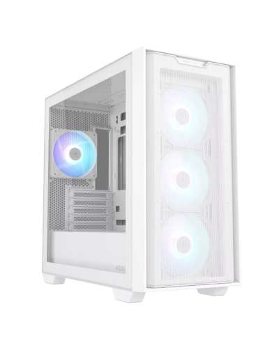 Case, ASUS, A21 PLUS, MidiTower, Case product features Transparent panel, Not included, MicroATX, MiniITX, Colour White, A21PLU