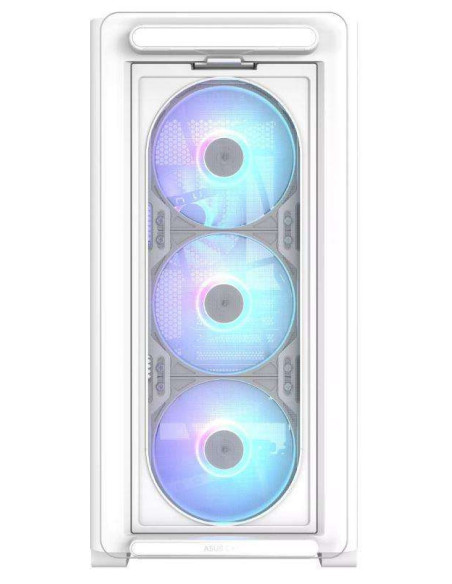 Case, ASUS, A23 PLUS, MidiTower, Case product features Transparent panel, MicroATX, MiniITX, Colour White, A23PLUSTG/ARGBWHITE