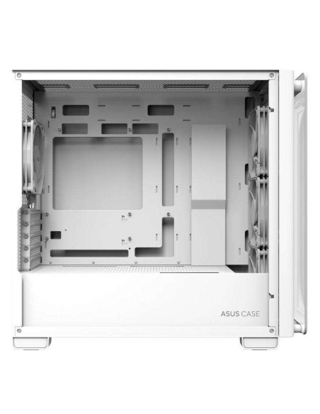Case, ASUS, A23 PLUS, MidiTower, Case product features Transparent panel, MicroATX, MiniITX, Colour White, A23PLUSTG/ARGBWHITE