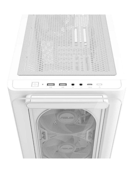 Case, ASUS, A23 PLUS, MidiTower, Case product features Transparent panel, MicroATX, MiniITX, Colour White, A23PLUSTG/ARGBWHITE