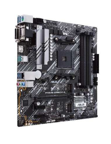 Mainboard, ASUS, AMD B550, SAM4, MicroATX, Memory DDR4, Memory slots 4, 2xPCI-Express 3.0 1x, 1xPCI-Express 4.0 16x, 2xM.2, 1x1