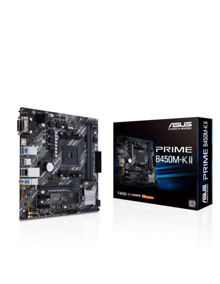 Mainboard, ASUS, AMD B450, SAM4, MicroATX, 2xPCI-Express 2.0 1x, 1xPCI-Express 3.0 16x, 1xM.2, Memory DDR4, Memory slots 2, 1x1