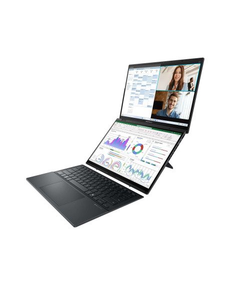 Asus Zenbook Duo UX8406CA-PZ068X | Basalt Gray | 14 " | OLED | Touchscreen | 3K | 2880 x 1800 pixels | Glossy | Intel Core Ultr