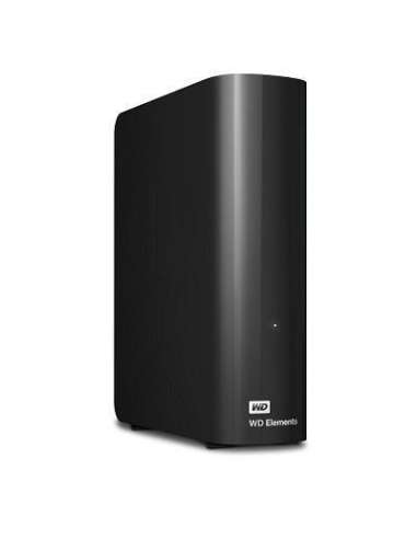 External HDD, WESTERN DIGITAL, Elements Desktop, 8TB, USB 3.0, Drives 1, Black, WDBWLG0080HBK-EESN