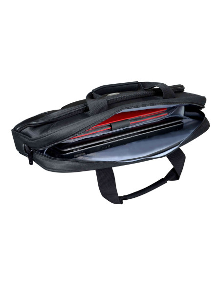 PORT DESIGNS | Courchevel | Fits up to size 15.6 " | Messenger - Briefcase | Shoulder strap | Black