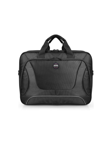 PORT DESIGNS | Courchevel | Fits up to size 15.6 " | Messenger - Briefcase | Black | Shoulder strap