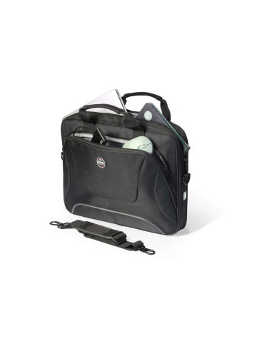 PORT DESIGNS | Courchevel | Fits up to size 15.6 " | Messenger - Briefcase | Black | Shoulder strap