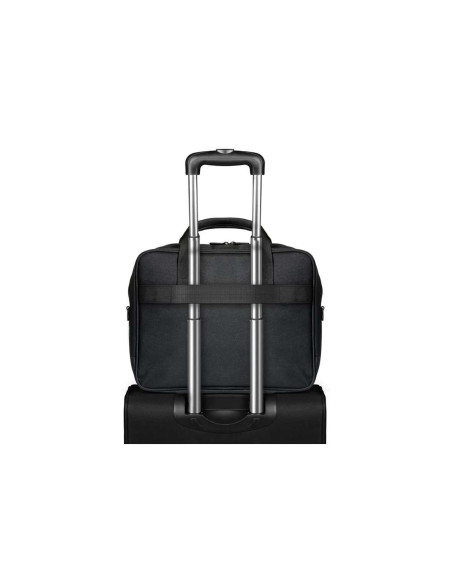 PORT DESIGNS | Courchevel | Fits up to size 15.6 " | Messenger - Briefcase | Shoulder strap | Black