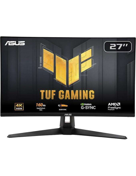 LCD Monitor, ASUS, 90LM0AR0-B01371, 27", Gaming, Panel IPS, 3840x2160, 16:9, 160Hz, Matte, 1 ms, Speakers, Tilt, Colour Black, 