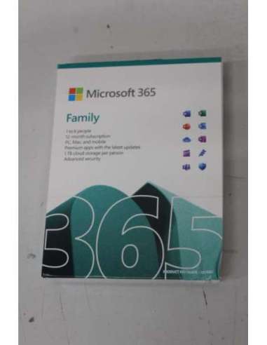 SALE OUT. Microsoft 6GQ-01897, M365 FAMILY P10 EN EUROZONE SUBS 1Y | Microsoft | 365 Family | 6GQ-01897 | M365 Family | FPP | L