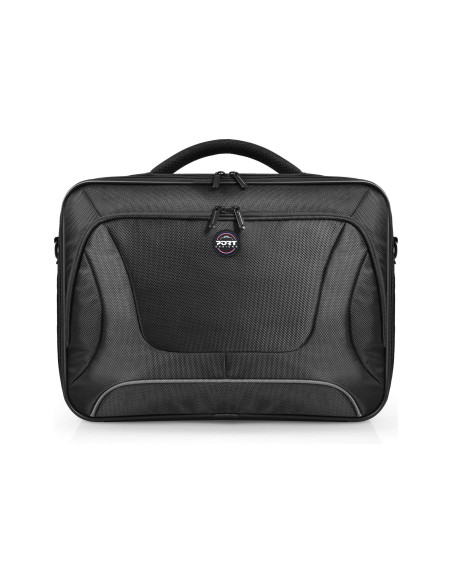 PORT DESIGNS | Courchevel | Fits up to size 17.3 " | Messenger - Briefcase | Black | Shoulder strap