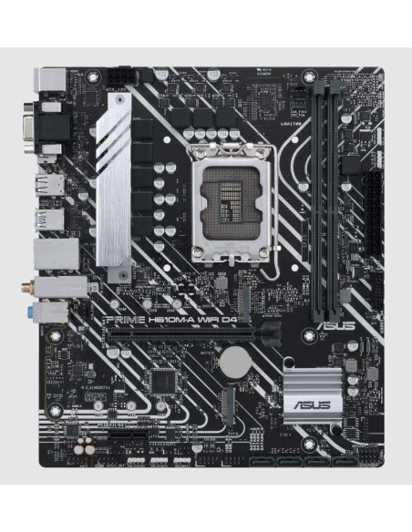 Mainboard, ASUS, Intel H610, LGA1700, Micro-ATX, Memory DDR4, Memory slots 2, 1xPCI-Express 3.0 1x, 1xPCI-Express 4.0 16x, 2xM.