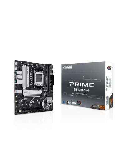 Mainboard, ASUS, AMD B850, SAM5, Micro-ATX, Memory DDR5, Memory slots 2, 1xPCI-Express 4.0 16x, 1xPCI-Express 5.0 16x, 2xM.2, 1