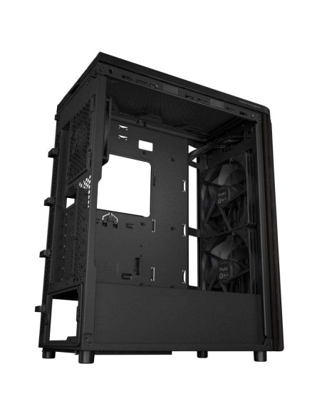 Case, ASUS, ProArt PA401 Wood Edition - Metal Panel, MidiTower, Not included, ATX, Colour Black, PROARTPA401WOODMETPWM