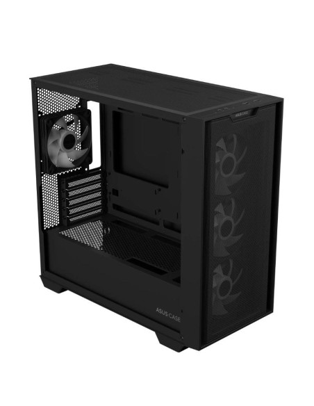 Case, ASUS, A21 PLUS, MidiTower, Case product features Transparent panel, Not included, MicroATX, MiniITX, Colour Black, A21PLU