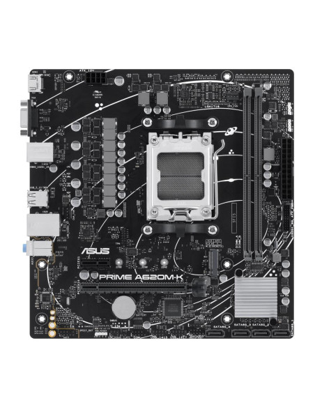 Mainboard, ASUS, AMD A620, Micro-ATX, Memory DDR5, Memory slots 2, 1xPCI-Express 3.0 1x, 1xPCI-Express 4.0 16x, 1xM.2, 1x15pin 