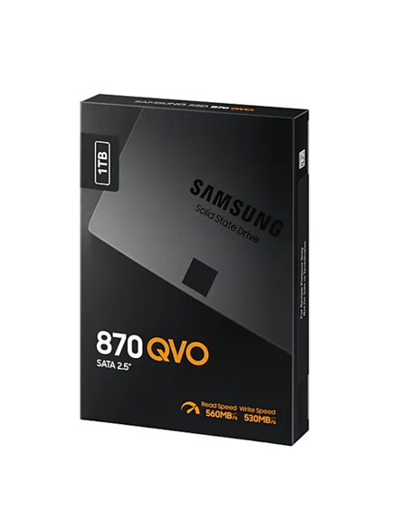 Samsung | SSD | 870 QVO | 1000 GB | SSD form factor 2.5" | Solid-state drive interface SATA III | Read speed 560 MB/s | Write s