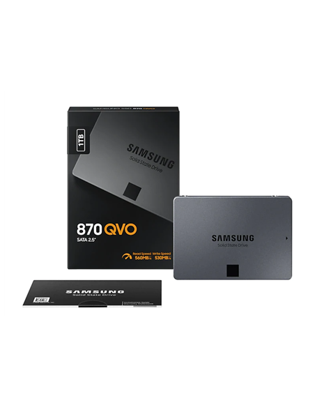 Samsung | SSD | 870 QVO | 1000 GB | SSD form factor 2.5" | Solid-state drive interface SATA III | Read speed 560 MB/s | Write s