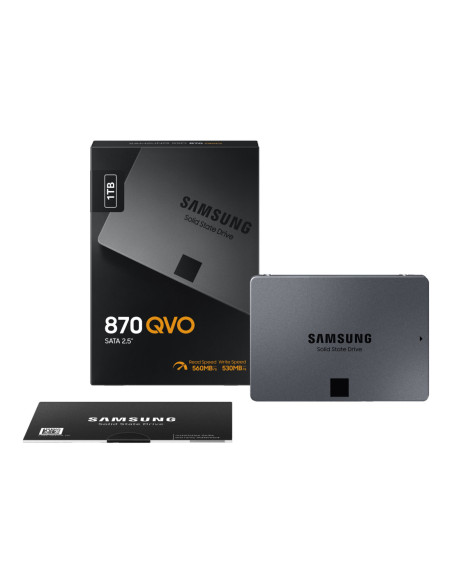 Samsung | SSD | 870 QVO | 1000 GB | SSD form factor 2.5" | Solid-state drive interface SATA III | Read speed 560 MB/s | Write s