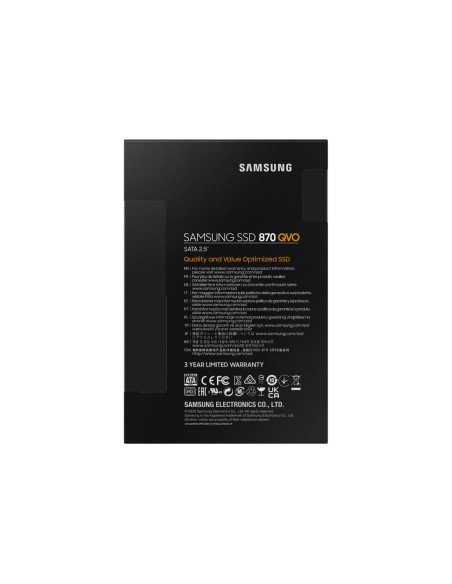 Samsung | SSD | 870 QVO | 1000 GB | SSD form factor 2.5" | Solid-state drive interface SATA III | Read speed 560 MB/s | Write s