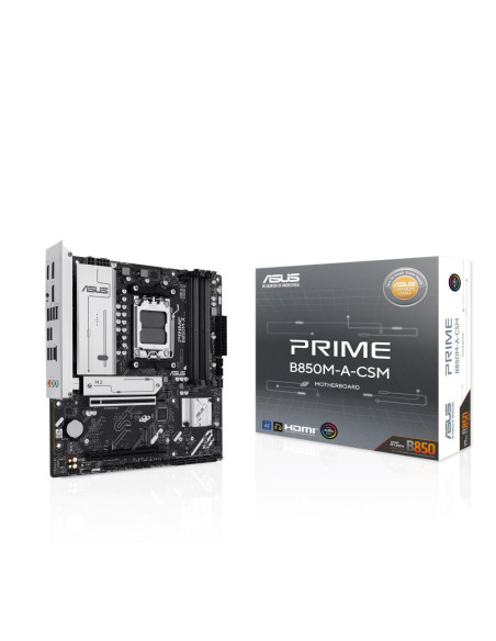 Mainboard, ASUS, AMD B850, SAM5, Micro-ATX, Memory DDR5, Memory slots 4, 1xPCI-Express 4.0 16x, 1xPCI-Express 5.0 16x, 3xM.2, 1