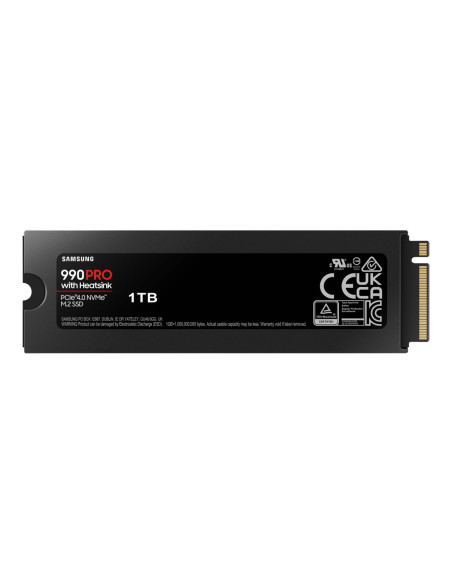 Samsung | 990 PRO with Heatsink | 1000 GB | SSD form factor M.2 2280 | Solid-state drive interface M.2 NVMe | Read speed 7450 M