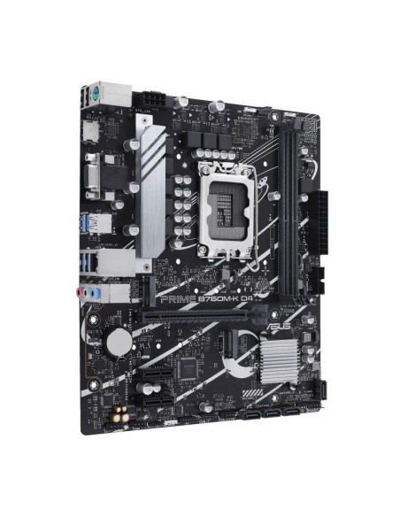 Mainboard, ASUS, Intel B760 Express, LGA1700, Micro-ATX, Memory DDR4, Memory slots 2, 2xPCI-Express 4.0 1x, 1xPCI-Express 4.0 1