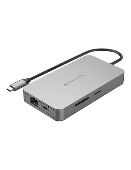 Hyper | HyperDrive Universal USB-C 10-in1 Dual HDMI Mobile Dock | Ethernet LAN (RJ-45) ports 1 | HDMI ports quantity 2
