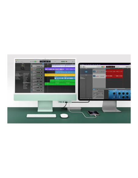 Hyper | HyperDrive USB-C 6-in-1 Form-fit Hub with 4K HDMI for iMac 24" | HDMI ports quantity 1