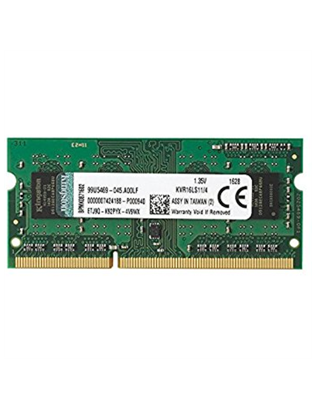 Kingston | 4 GB | DDR3 | 1600 MHz | Notebook | Registered No | ECC No