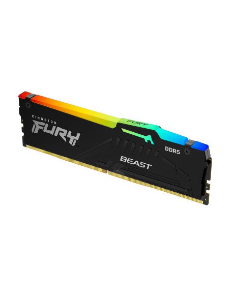 Kingston | Fury Beast RGB | 16 GB | DDR5 | 5200 MHz | PC/server | Registered No | ECC No
