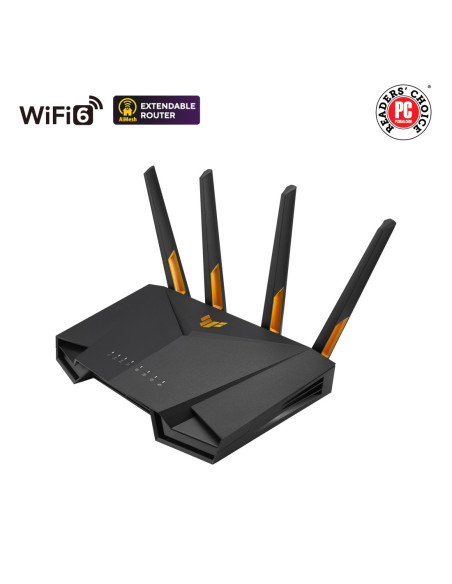 ASUS TUF-AX3000 V2 Dual Band WiFi 6 Gaming Router | Dual Band WiFi 6 Gaming Router | TUF-AX3000 V2 | 802.11ax | 2402+574 Mbit/s
