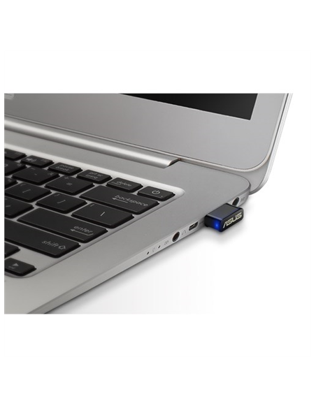 Asus | USB-AC53 NANO AC1200 Dual-band USB MU-MIMO Wi-Fi Adapter | 2.4GHz/5GHz | USB Dongle