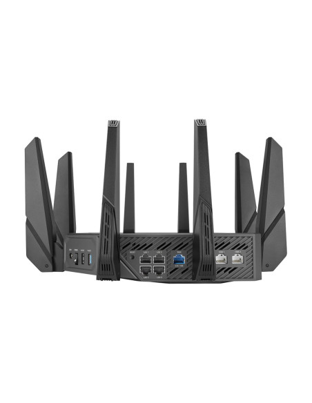 Wifi 6 802.11ax Quad-band Gigabit Gaming Router | ROG GT-AXE16000 Rapture | 802.11ax | 1148+4804+4804+48004 Mbit/s | 10/100/100