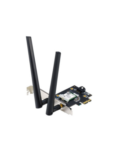 Asus WiFi 7 PCI-E Adapter with 2 external antennas | PCE-BE6500 | 802.11be | Mesh Support No | MU-MiMO No | No mobile broadband
