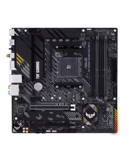 Asus | TUF GAMING B550M-PLUS WIFI II | Processor family AMD | Processor socket AM4 | DDR4 | Memory slots 4 | Chipset B550 | mic