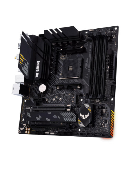 Asus | TUF GAMING B550M-PLUS WIFI II | Processor family AMD | Processor socket AM4 | DDR4 | Memory slots 4 | Chipset B550 | mic