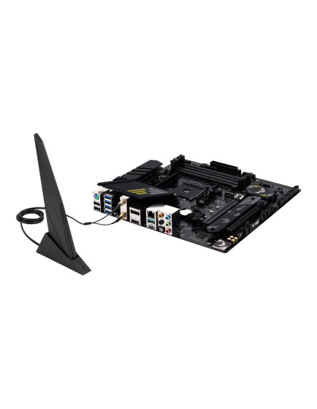 Asus | TUF GAMING B550M-PLUS WIFI II | Processor family AMD | Processor socket AM4 | DDR4 | Memory slots 4 | Chipset B550 | mic