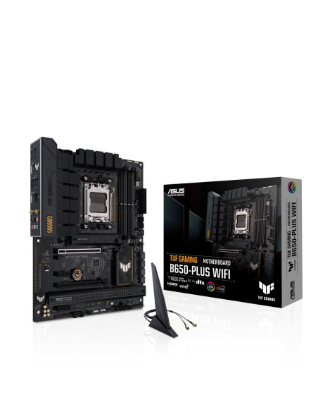 Asus | TUF GAMING B650-PLUS WIFI | Processor family AMD | Processor socket AM5 | DDR5 DIMM | Memory slots 4 | Supported hard di