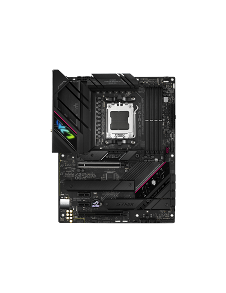 Asus | ROG STRIX B650E-F GAMING WIFI | Processor family AMD | Processor socket AM5 | DDR5 DIMM | Memory slots 4 | Supported har