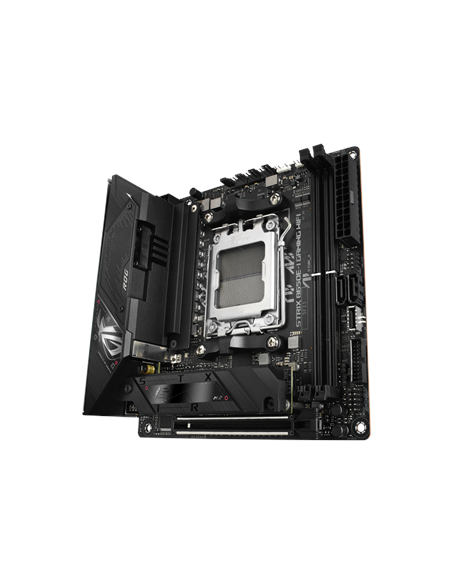 Asus | ROG STRIX B650E-I GAMING WIFI | Processor family AMD | Processor socket AM5 | DDR5 DIMM | Memory slots 2 | Supported har