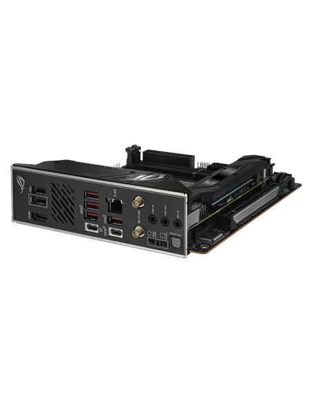 Asus | ROG STRIX B650E-I GAMING WIFI | Processor family AMD | Processor socket AM5 | DDR5 DIMM | Memory slots 2 | Supported har
